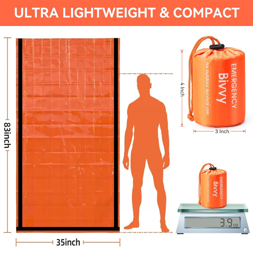 Emergency Sleeping Bag Surviva - đánh giá và giá Bivy Bag Emergency