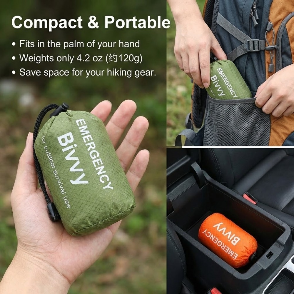 3Pcs Emergency Sleeping Bag Ki - đánh giá và giá Bivy Bag Emergency