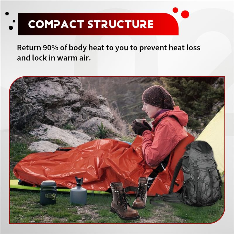 【STOCK】Emergency Sleeping Bag  - đánh giá và giá Bivy Bag Emergency